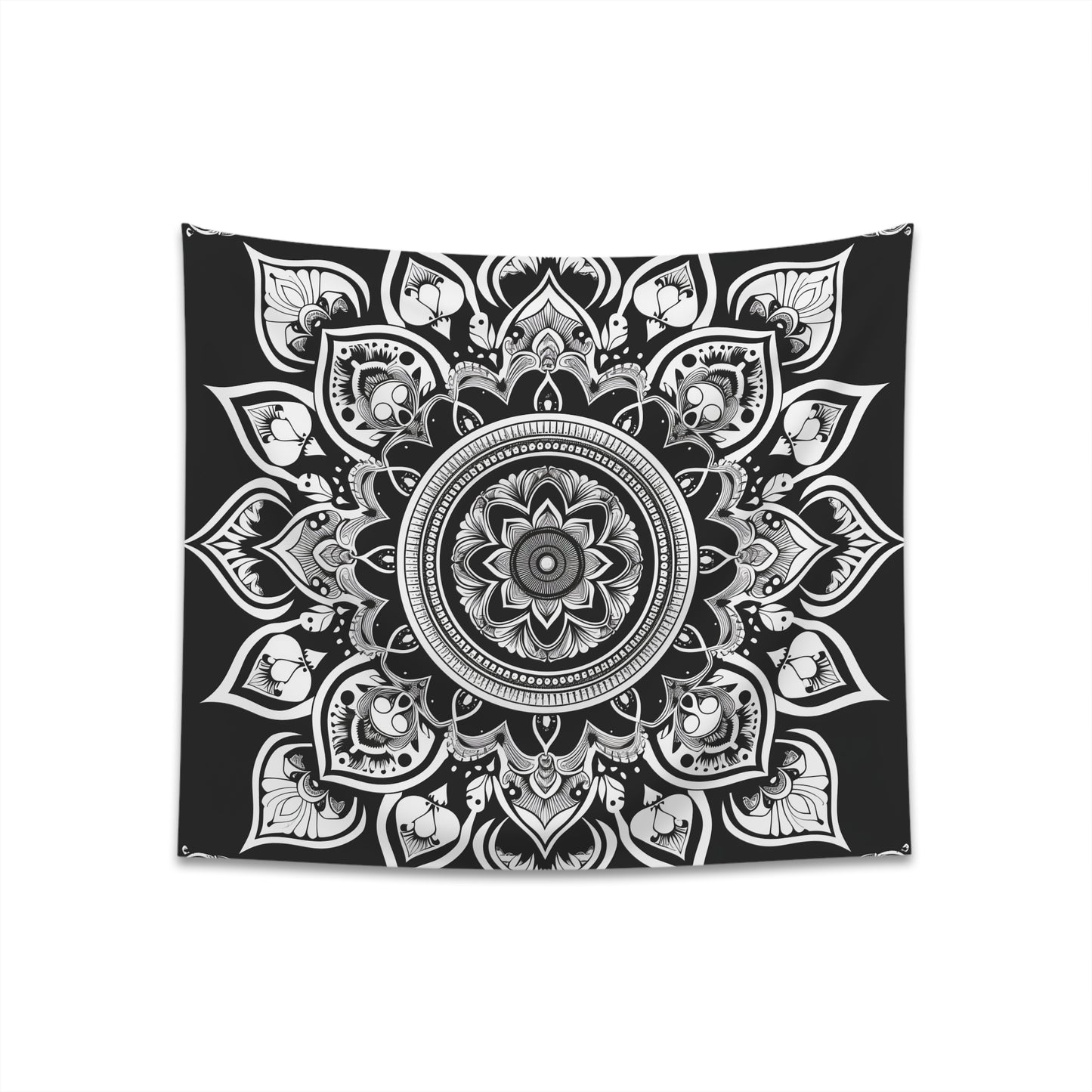 "Mindful Mandala Tapestry for Meditation and Serenity | High-Quality Geometric Design"