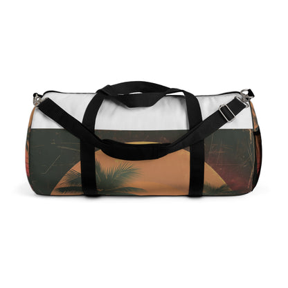 Retro Sunset Palm Duffel Bag