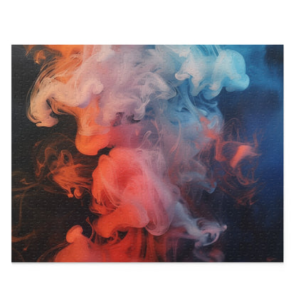 Vibrant Smoke Art Jigsaw Puzzle - Mesmerizing abstract design for art lovers & puzzle enthusiasts