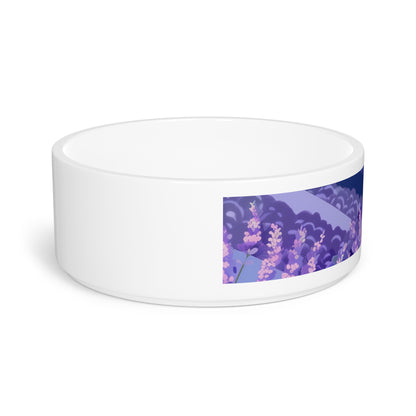 Lavender Fields Pet Bowl: Relaxing floral design