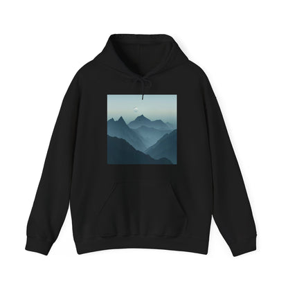 Peaks of Serenity: Mountain Paintings Hoodie | Hoodies | DTG, Hoodies, Men's Clothing, Regular fit, Unisex, Women's Clothing | Prints with Passion