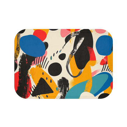 Abstract Bright Bath Mat