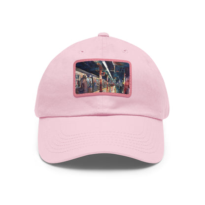 New York City Subway Sunset: Watercolor Baseball Cap