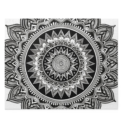 "Zen Mandala Jigsaw Puzzle - Find peace and tranquility with this captivating and mindful pattern"