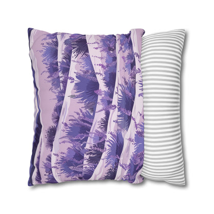 "Transform your bedroom with Lavender Fields Pillowcase, featuring delicate lavender flowers for relaxation and sweet dreams."