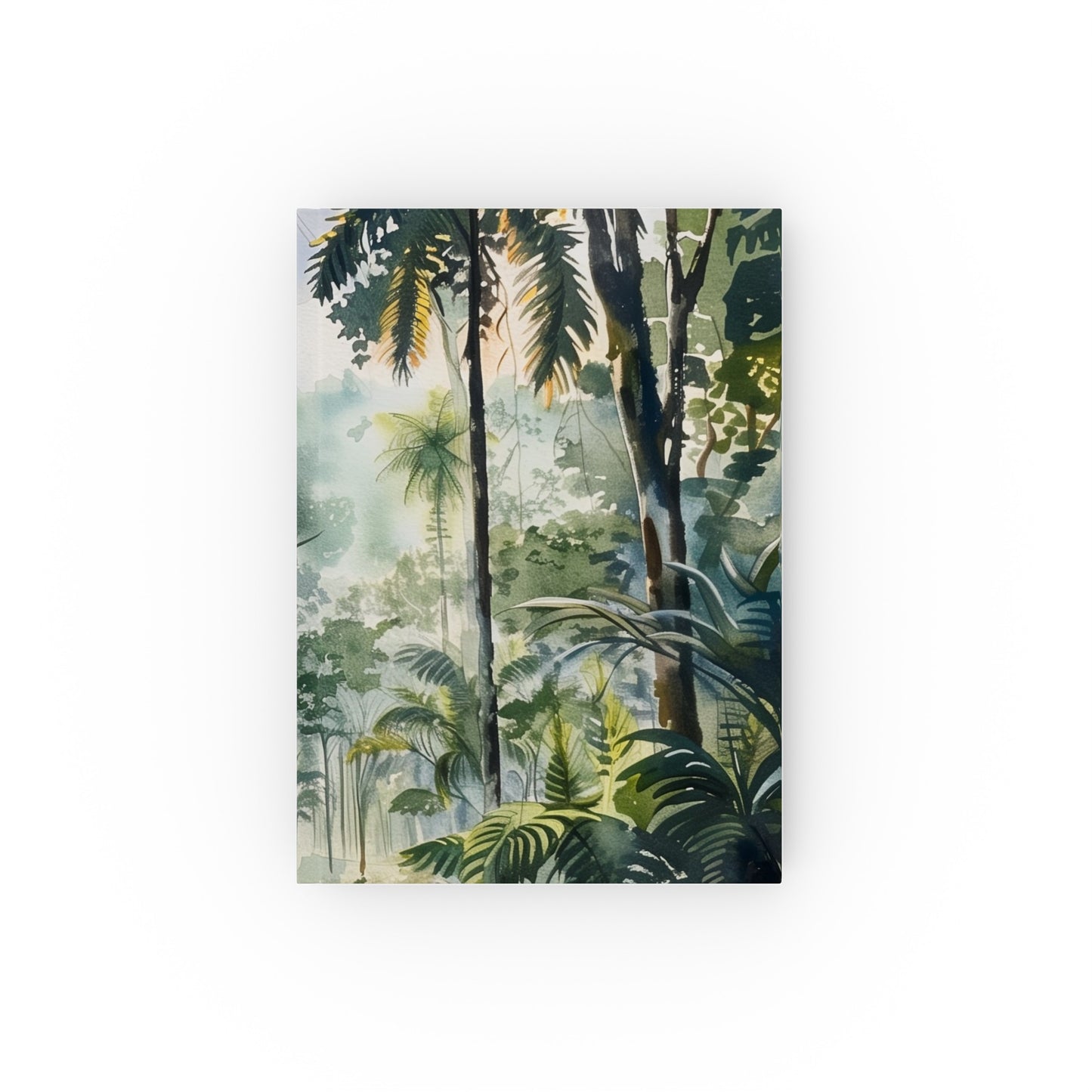 Captivating Congo Rainforest Journal - Watercolor Cover, Perfect for Wildlife Encounters & Nature Reflections