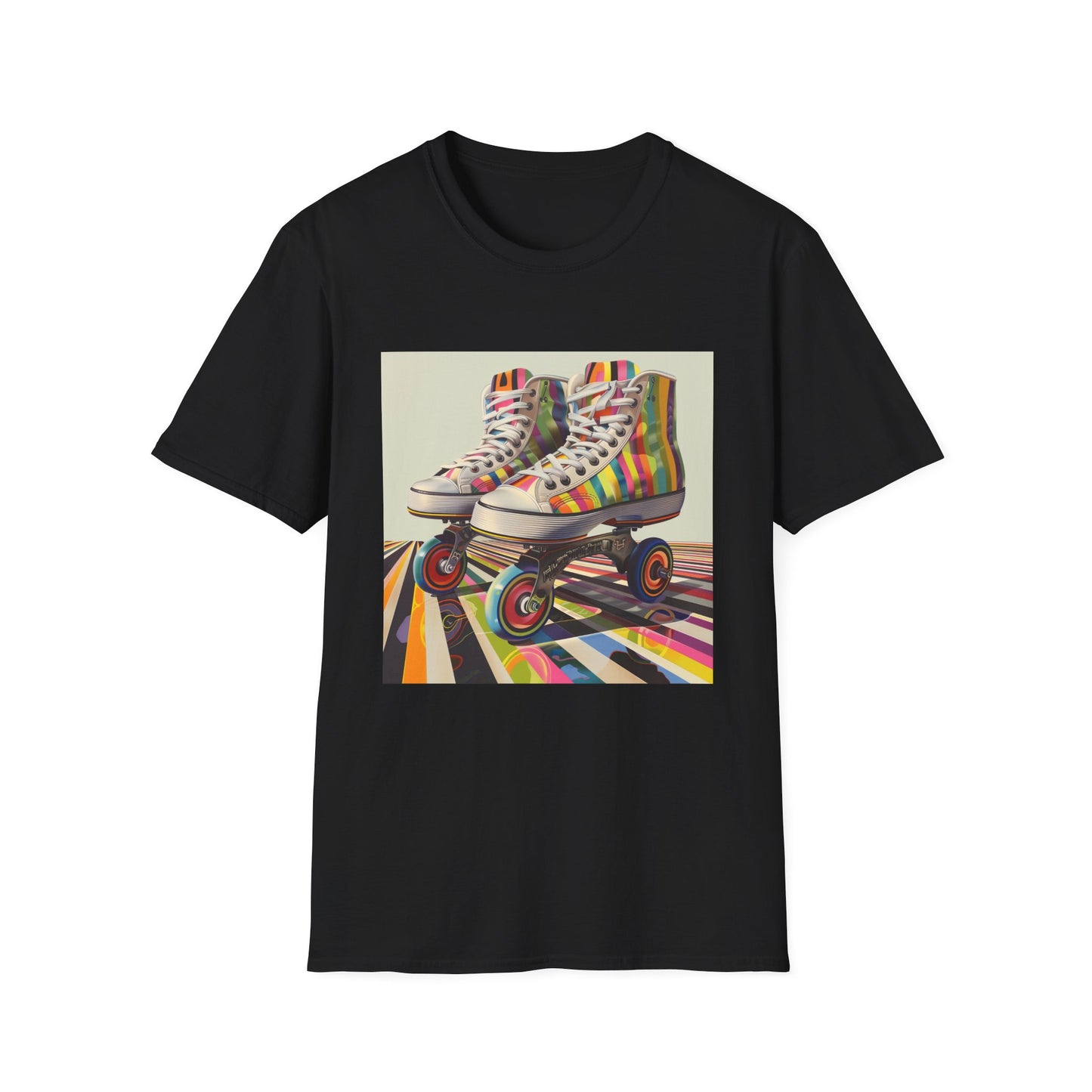 Roll Back Time: A Retro Roller Skate Rhapsody | T-Shirt | DTG, Men's Clothing, Regular fit, T-Shirts, Unisex, Women's Clothing | Prints with Passion