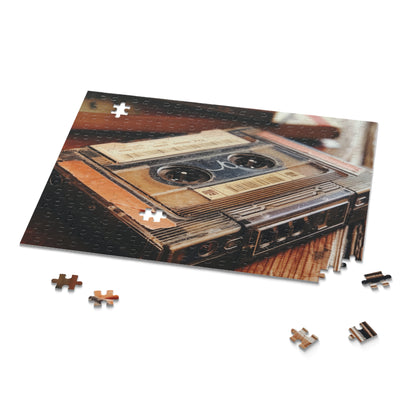 Vintage Cassette Tape jigsaw puzzle - vibrant colors and intricate details for music lovers & retro enthusiasts