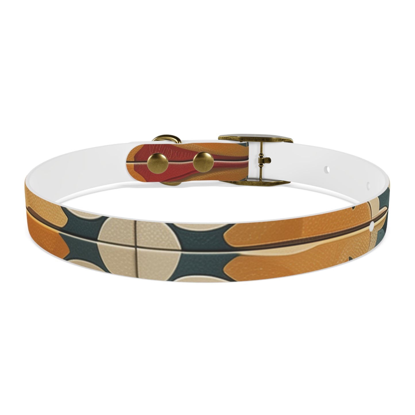 Tile Print Dog Collar: Handcrafted Chic Design