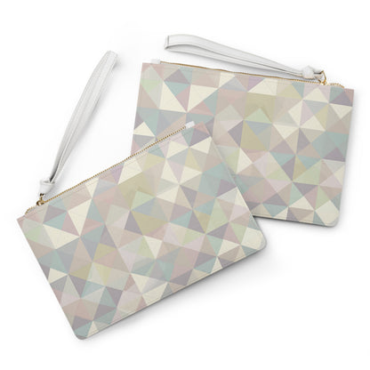 Pastel Geo Clutch Bag