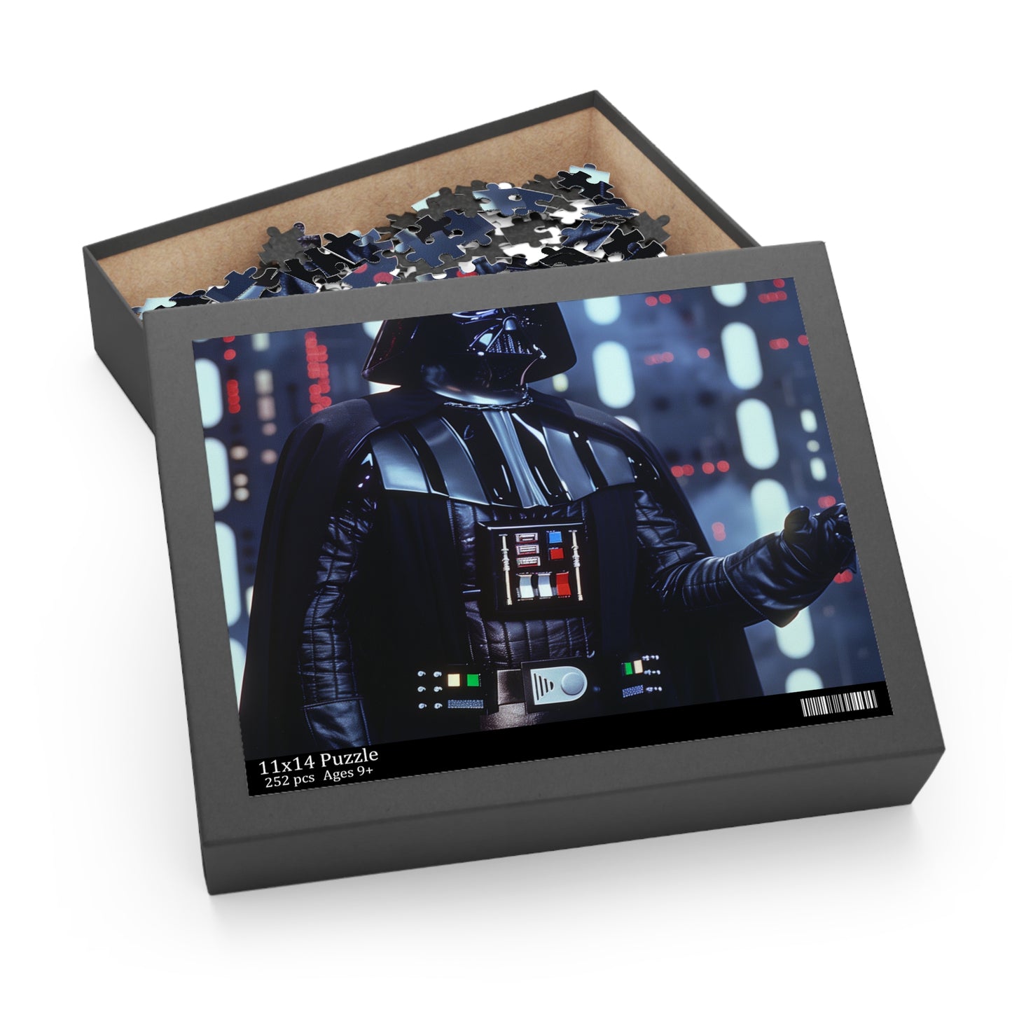 "Dark Lord Darth Vader jigsaw puzzle for Star Wars fans - a challenging and fun activity"