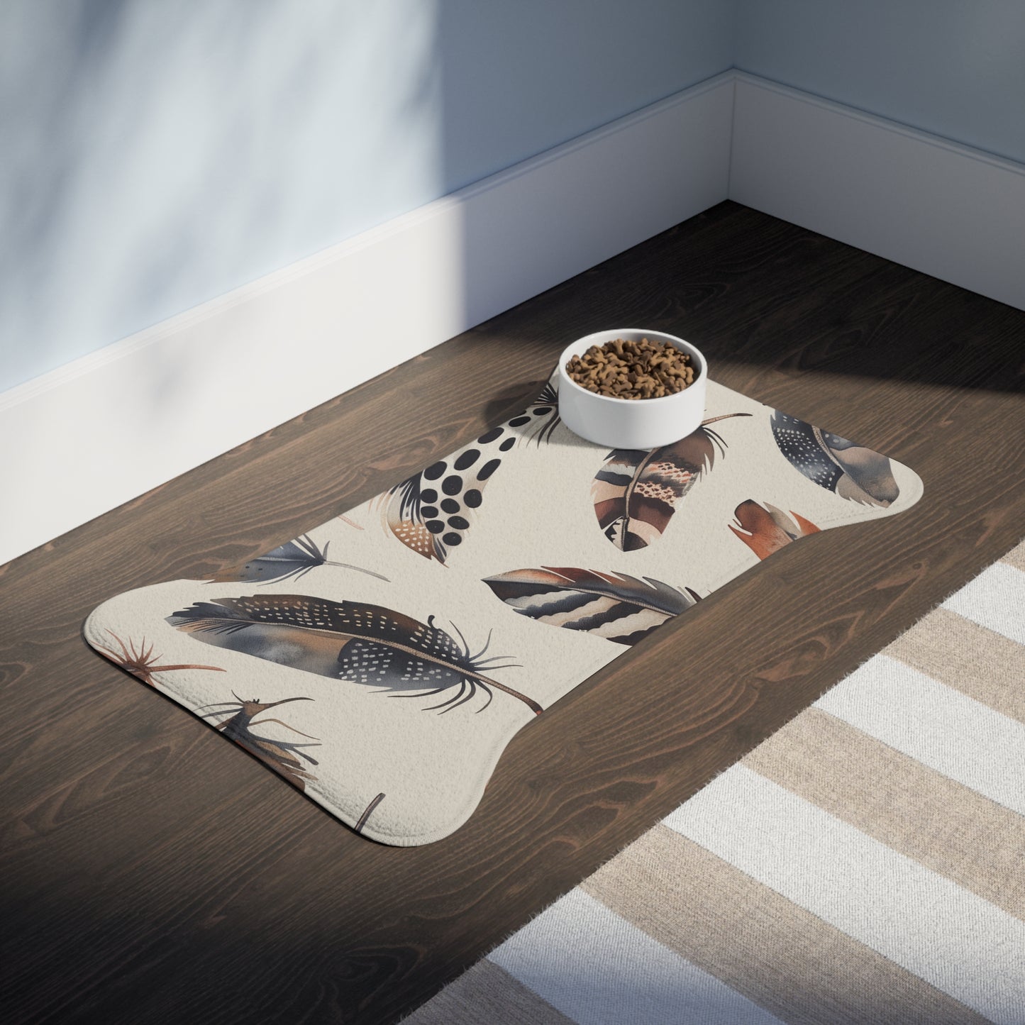 Chic Geometric Pet Feeding Mat