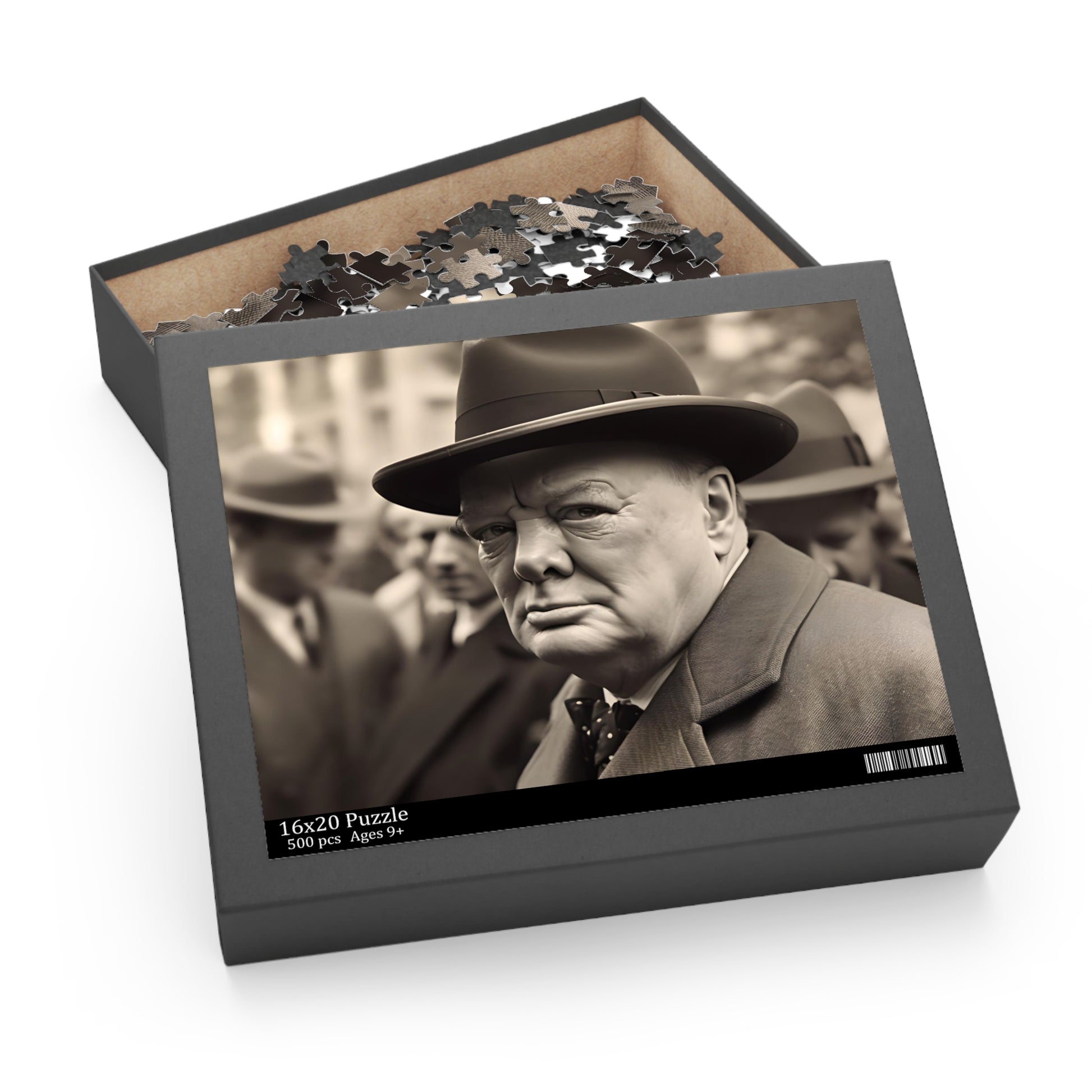 Churchill's WW2 London Puzzle - Relive history with this engaging jigsaw puzzle featuring wartime spirit.