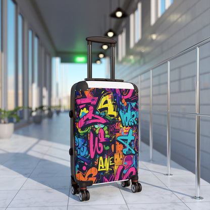 Neon Urban Graffiti Suitcase Collection