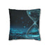 Data Stream Flowing into Hourglass Double-Sided Square Cushion Cover
