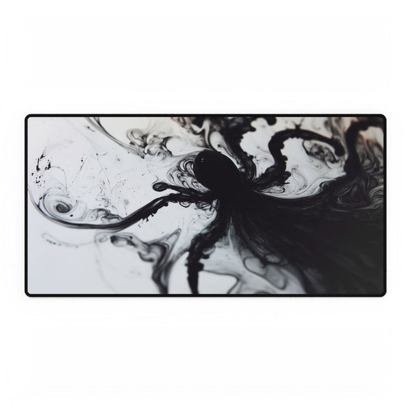 Shadow Creature Rising from Ink Puddle — XL & XXL Desk Mat — Full Top-Down Artwork View