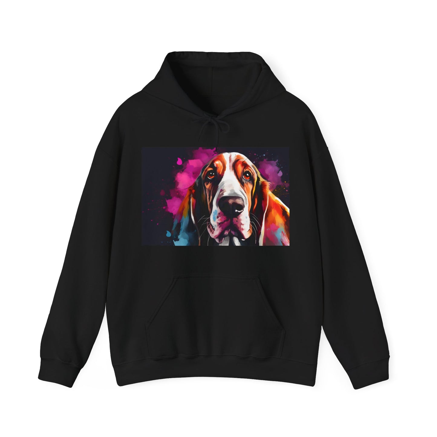 FloppyEared Basset Love Watercolor Hoodie | Hoodies | DTG, Hoodies, Men's Clothing, Regular fit, Unisex, Women's Clothing | Prints with Passion