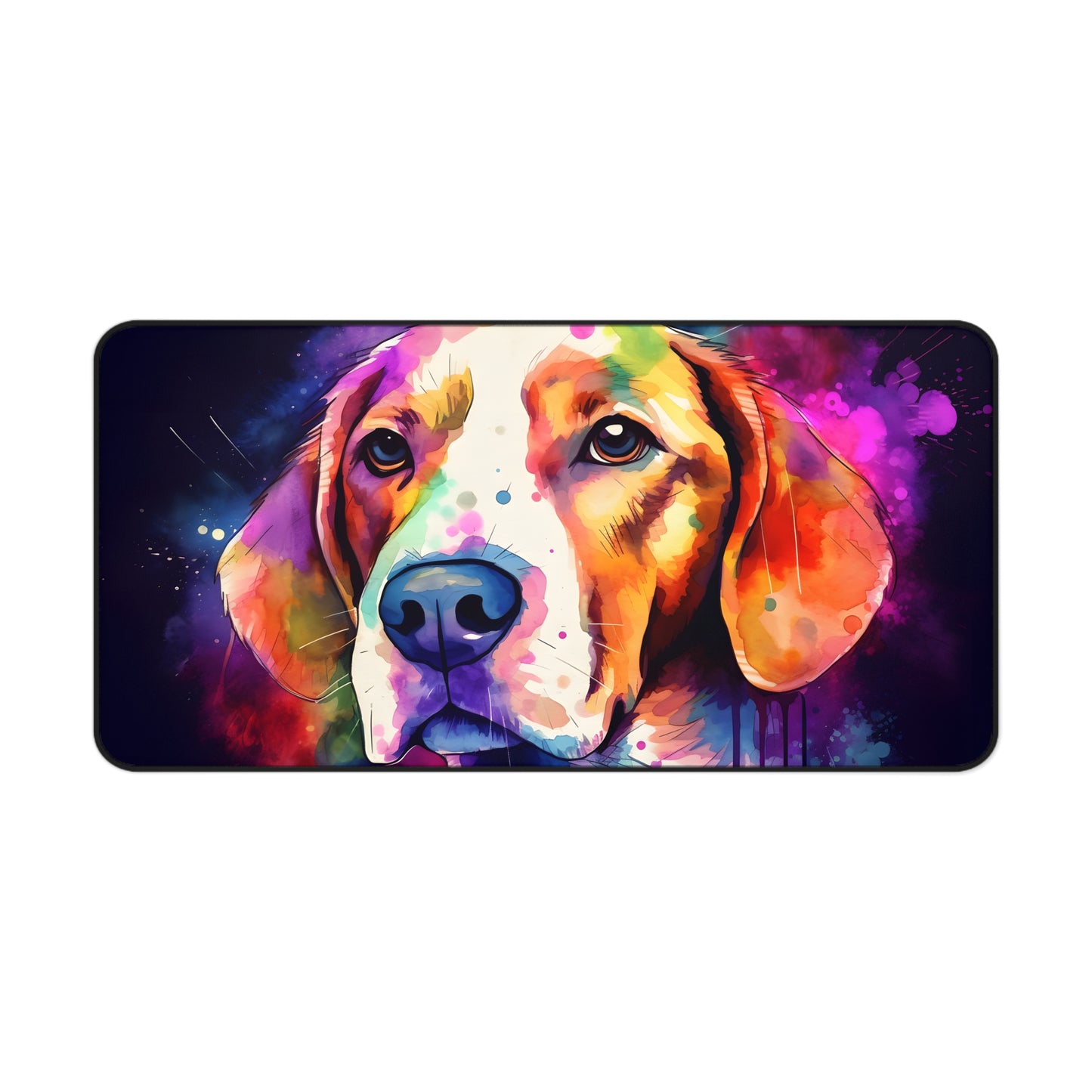 "Beagle Pup Desk Protector - Adorable beagle desk mat, protect workspace with charm"