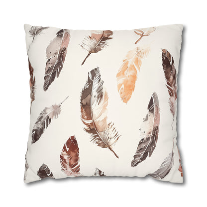 Boho Feathers Pillow Case | Pillow Cases | All Over Print, AOP, Bed, Bedding, Home & Living, Indoor, Pillow Case, Pillow Covers, Pillows & Covers, Sublimation | Prints with Passion