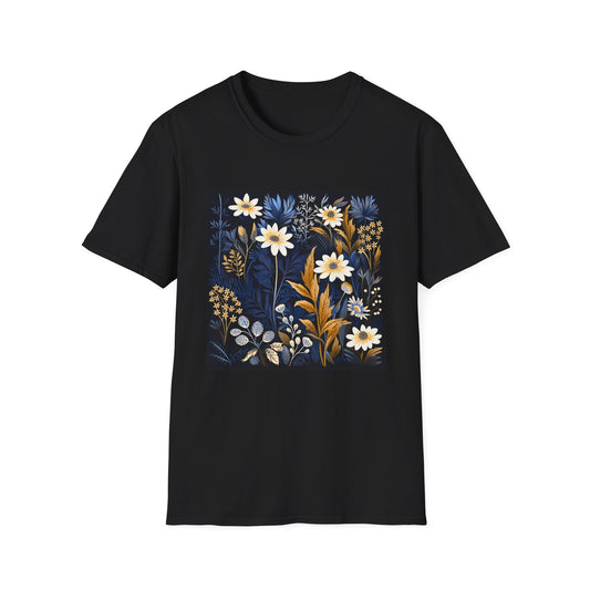 Floral Tapestry of Nature's Embrace | T-Shirt | Cotton, Crew neck, DTG, Men's Clothing, Neck Labels, Regular fit, T-shirts, Women's Clothing | Prints with Passion