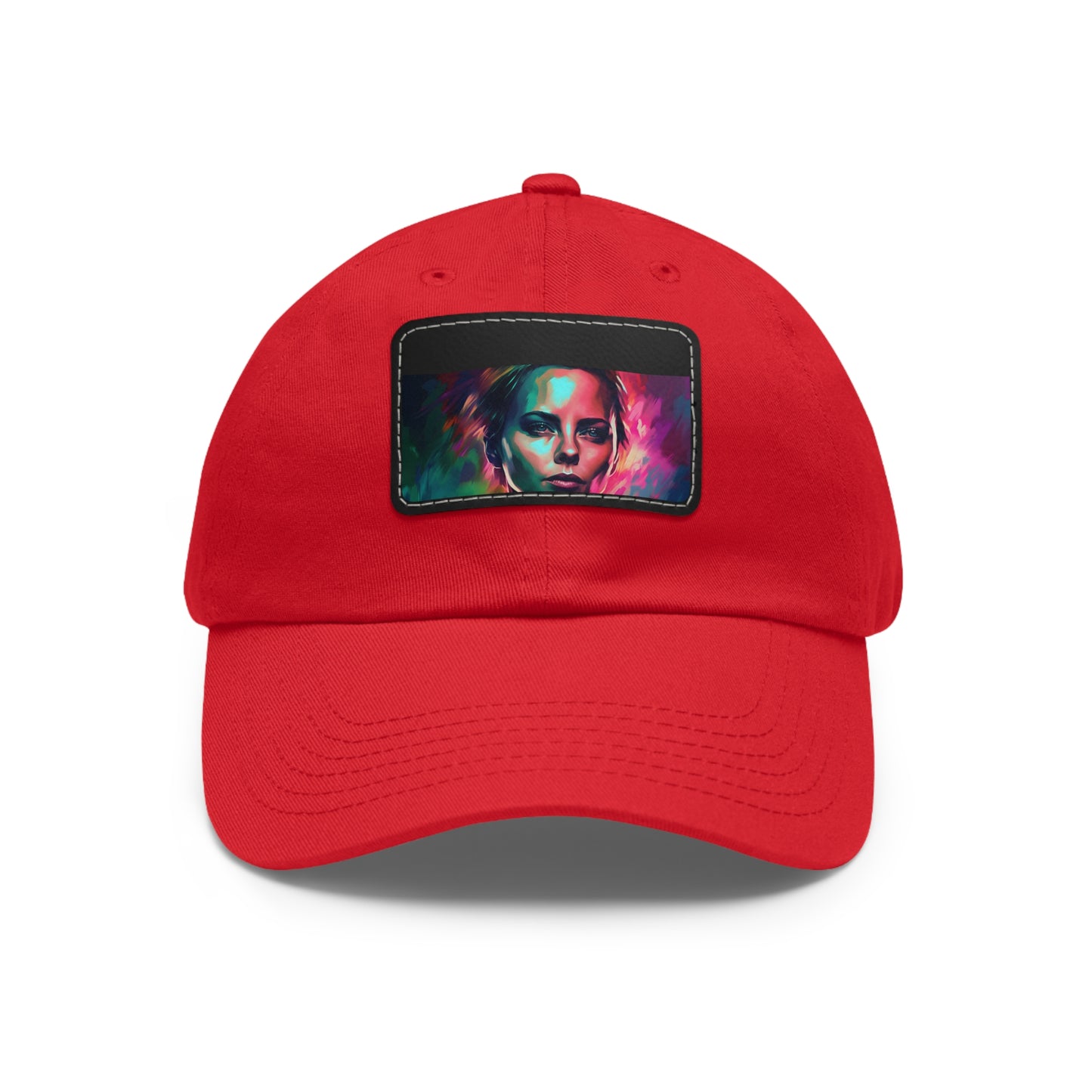 Neon Watercolor Charm: Charlize Theron Edition Baseball Cap