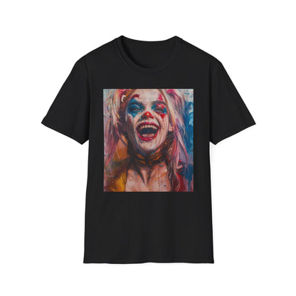 Rebellious Spirit: The Enigmatic Charm of Harley Quinn | T-Shirt | Cotton, Crew neck, DTG, Men's Clothing, Neck Labels, Regular fit, T-shirts, Women's Clothing | Prints with Passion