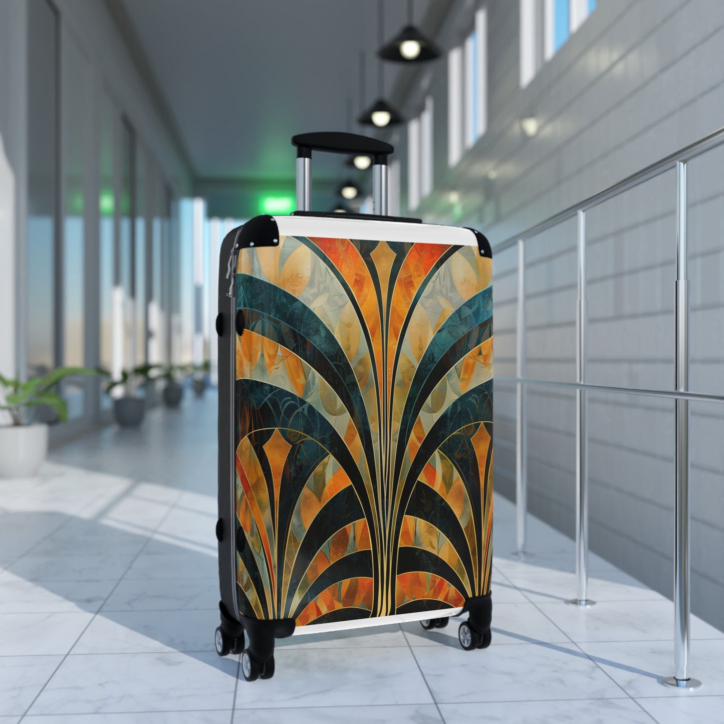 Abstract Art Deco Patterns Suitcase