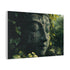 Giant Statue Awakening in Jungle (Edition II) — Canvas Wall Art — Side Profile & Stretched Corner Detail