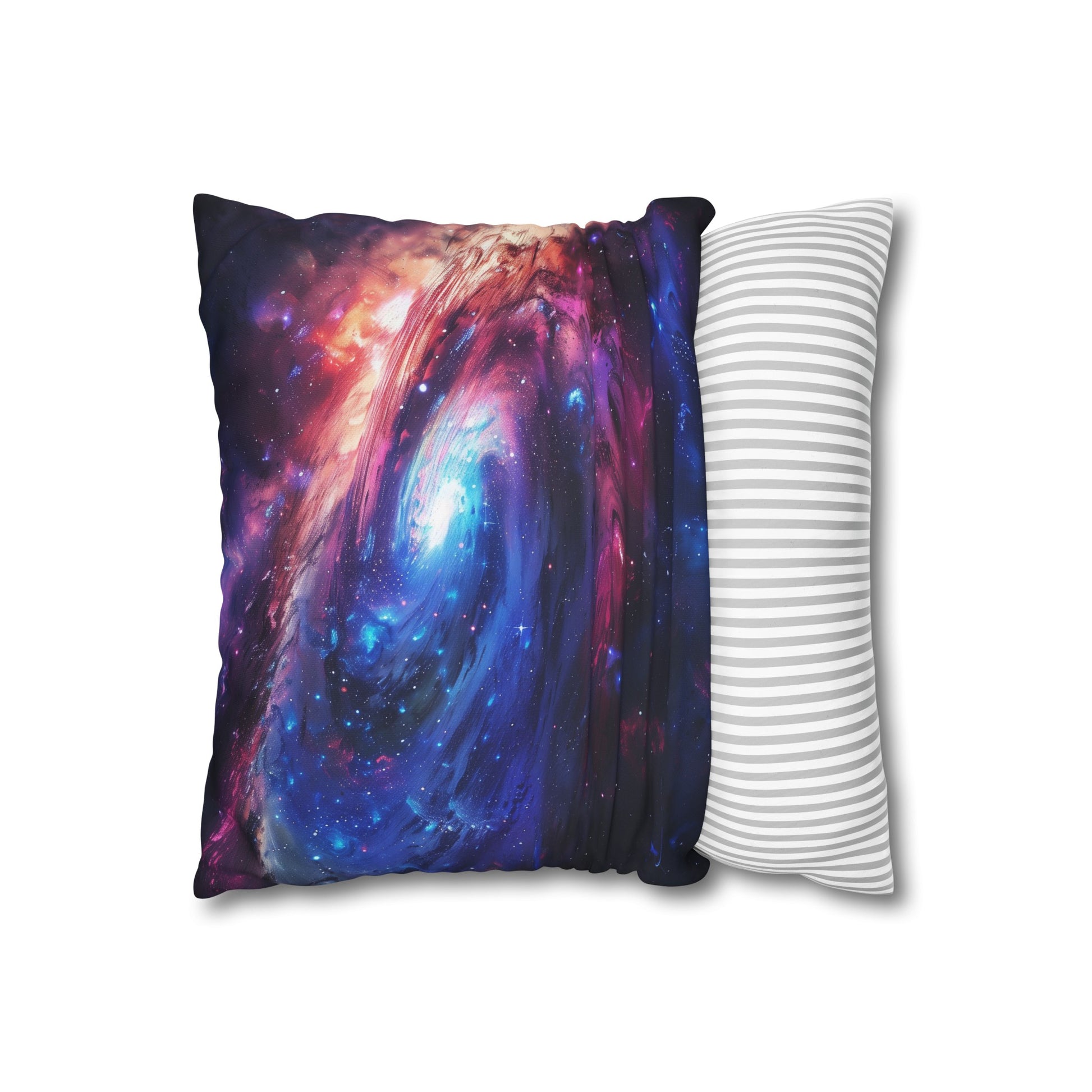 "Vibrant Cosmic Glow Pillowcase - Neon galaxy design for stylish and comfortable sleep | Perfect gift for all seasons"