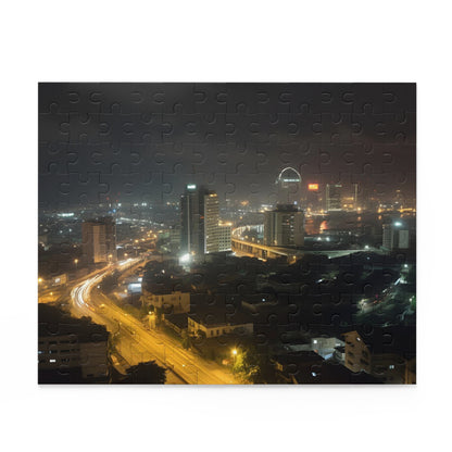 Lagos Night Skyline Jigsaw Puzzle