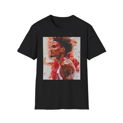 Young Maestro: A Watercolor Canvas of Trae's Brilliance | T-Shirt | DTG, Hoodies, Men's Clothing, Regular fit, Unisex, Women's Clothing | Prints with Passion