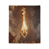 Mystic Key Floating over Canyon Altar Plush Fleece Throw Blanket