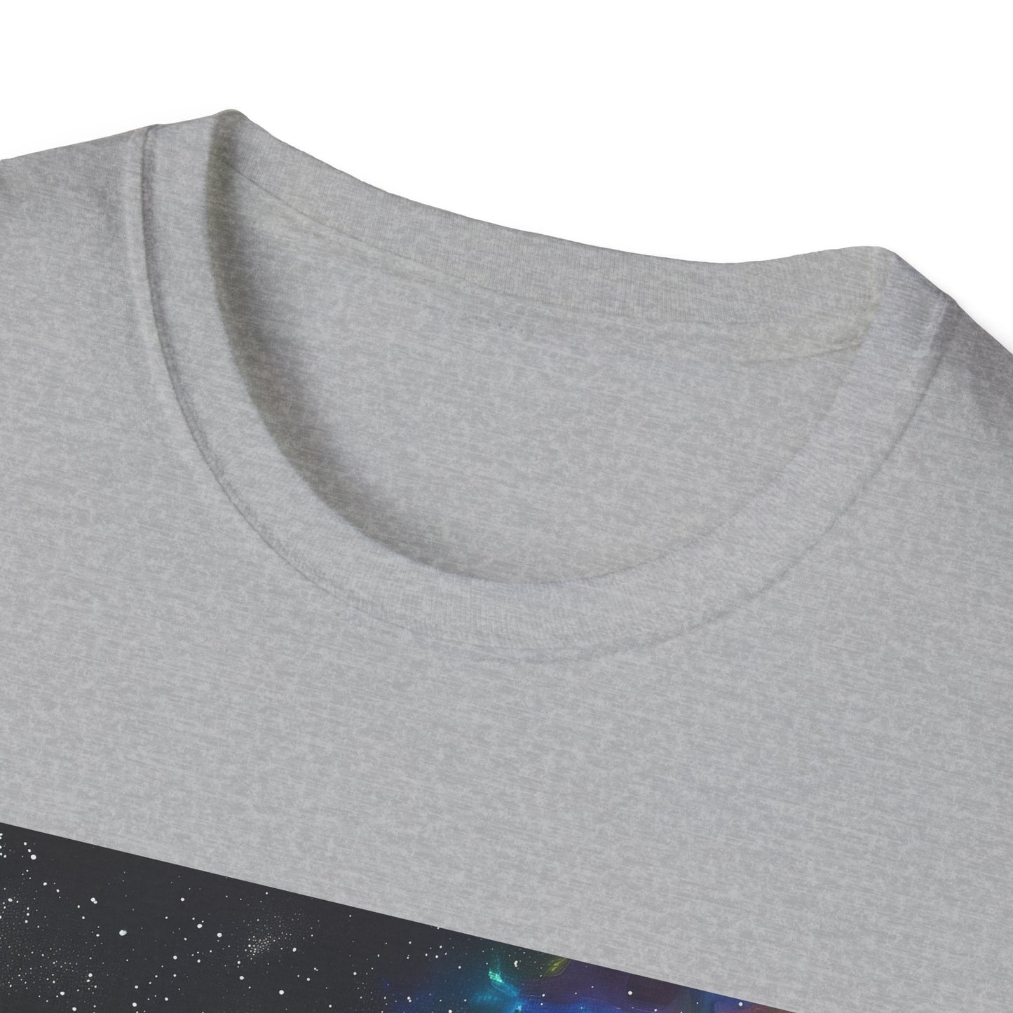 Cosmic Kaleidoscope: Neon Space Galaxy T-shirt