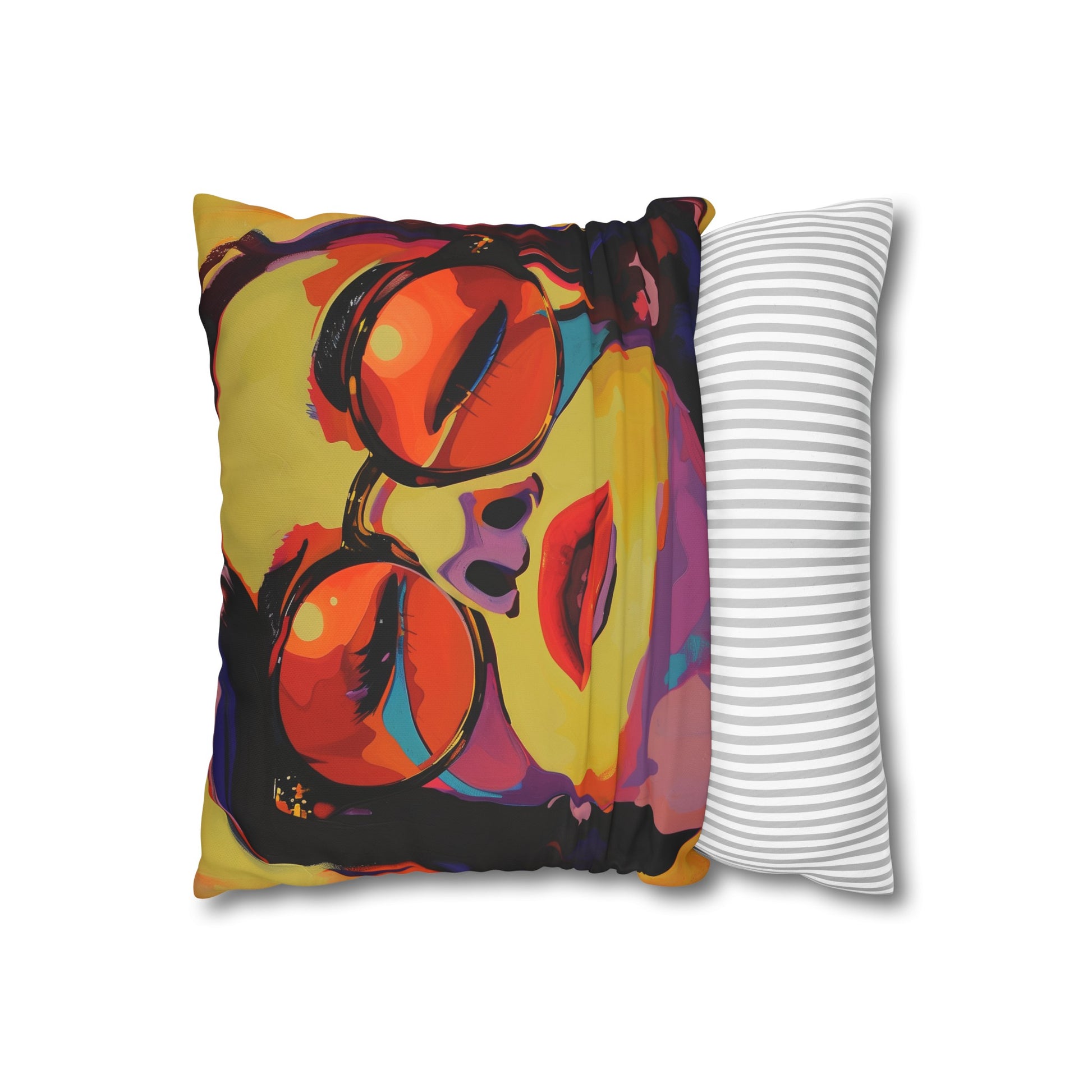 "Vibrant Pop Art Personality Pillowcase - High-Quality & Stylish Sleep Essential for All Seasons - Makes a Great Gift - Shop Now!"