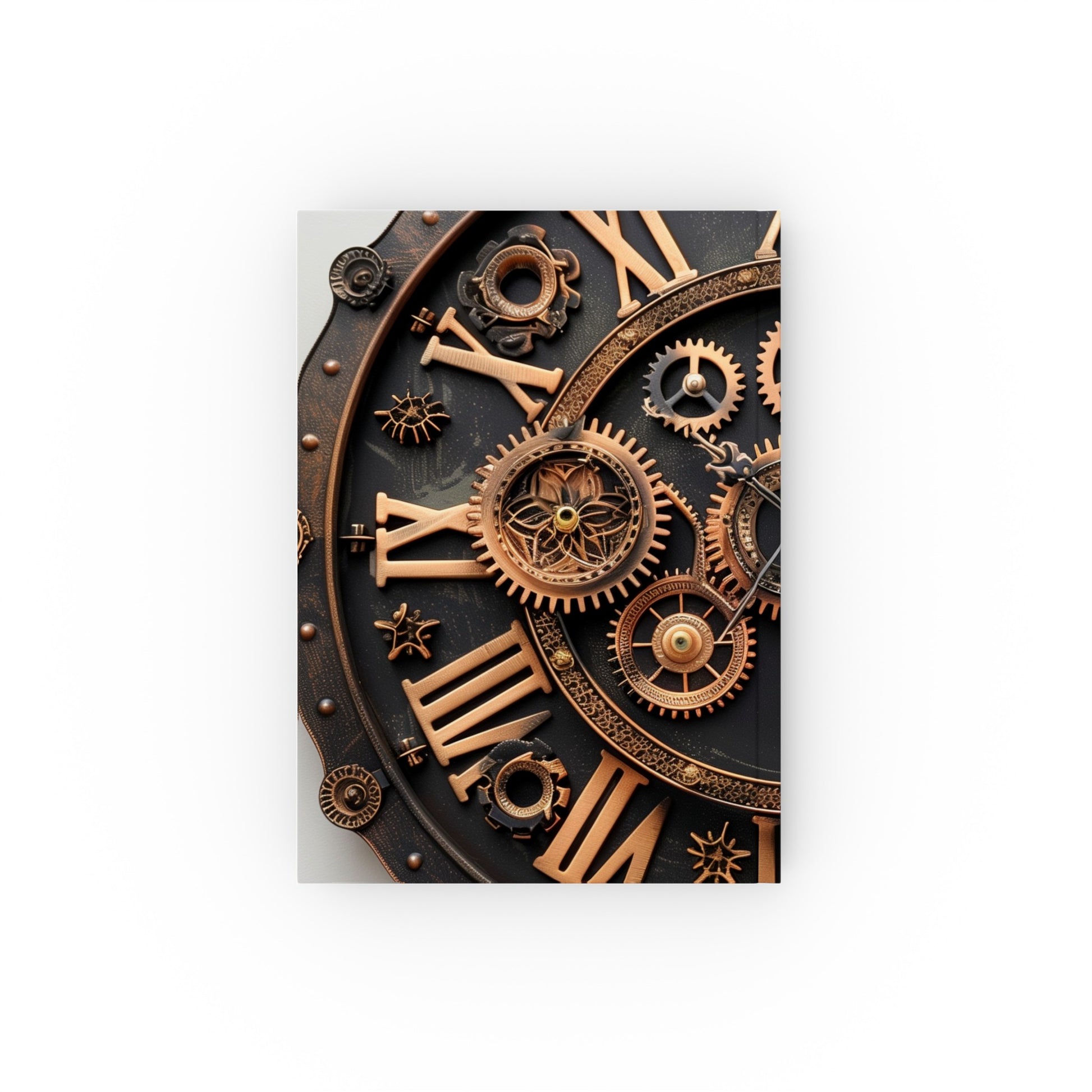 Steampunk journal with cogwheel design, perfect for inventors and adventurers