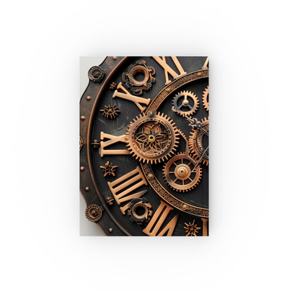 Steampunk journal with cogwheel design, perfect for inventors and adventurers