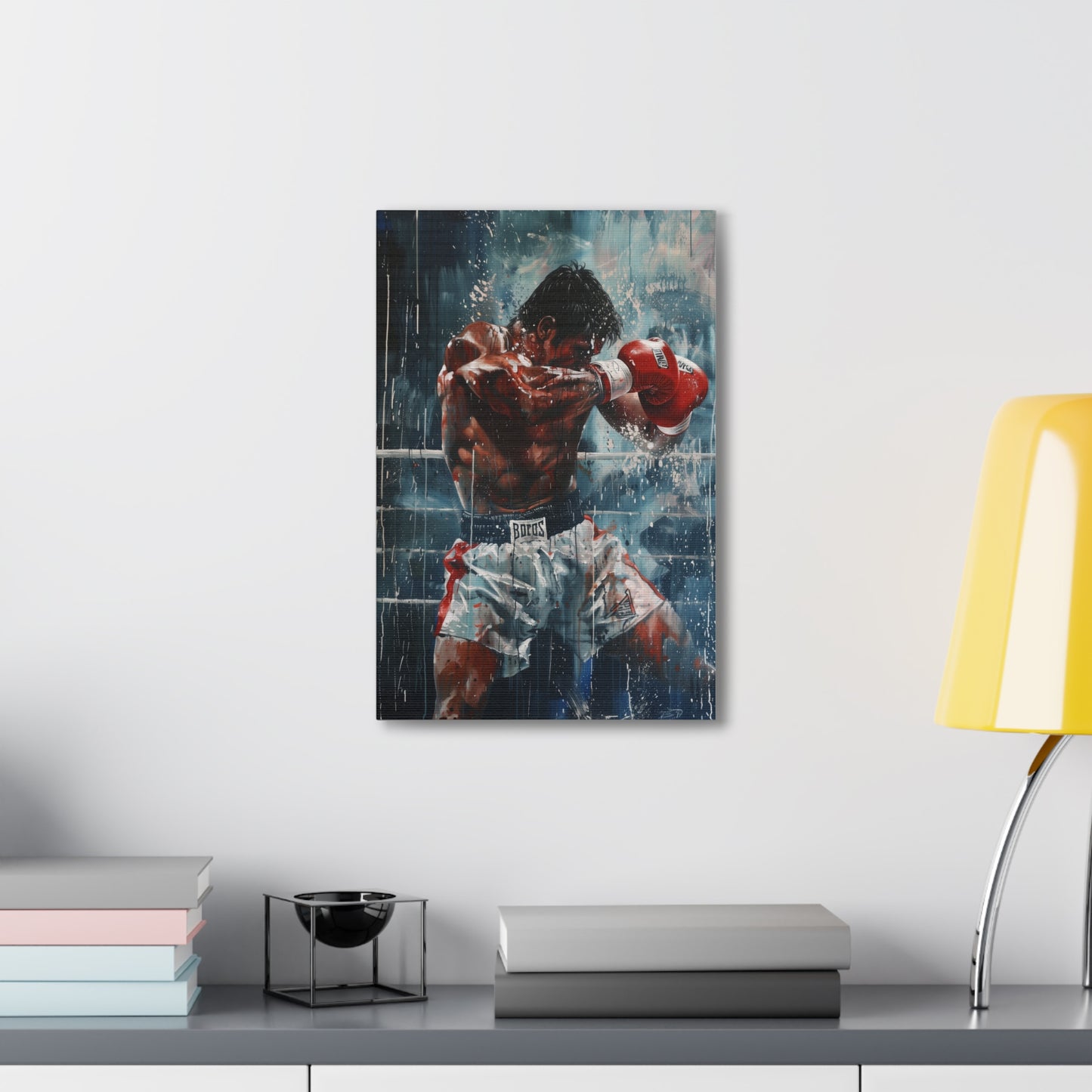 The Boxer: Determination in Every Brushstroke