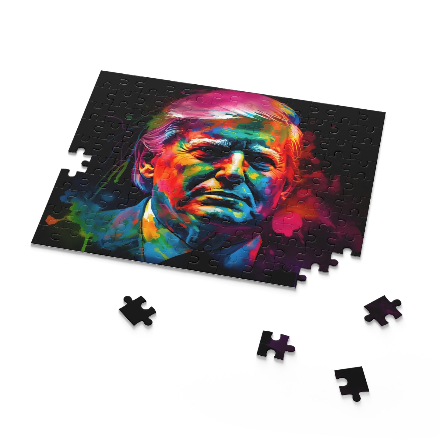 Trump Neon Watercolor Puzzle