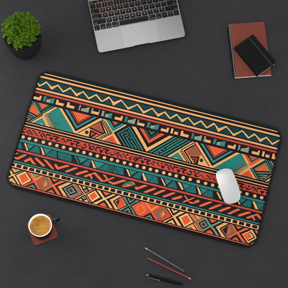 Bohemian Aztec Desk Mat | Desk Mat | Accessories, Back-to-School, Desk, Fall Bestsellers, Home & Living, Mouse pad, Mouse Pads, Mousepad, Seasonal Picks, Stationery, TikTok | Prints with Passion