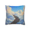 A Staircase Leading to the Clouds Representing Ambi Double-Sided Square Cushion Cover