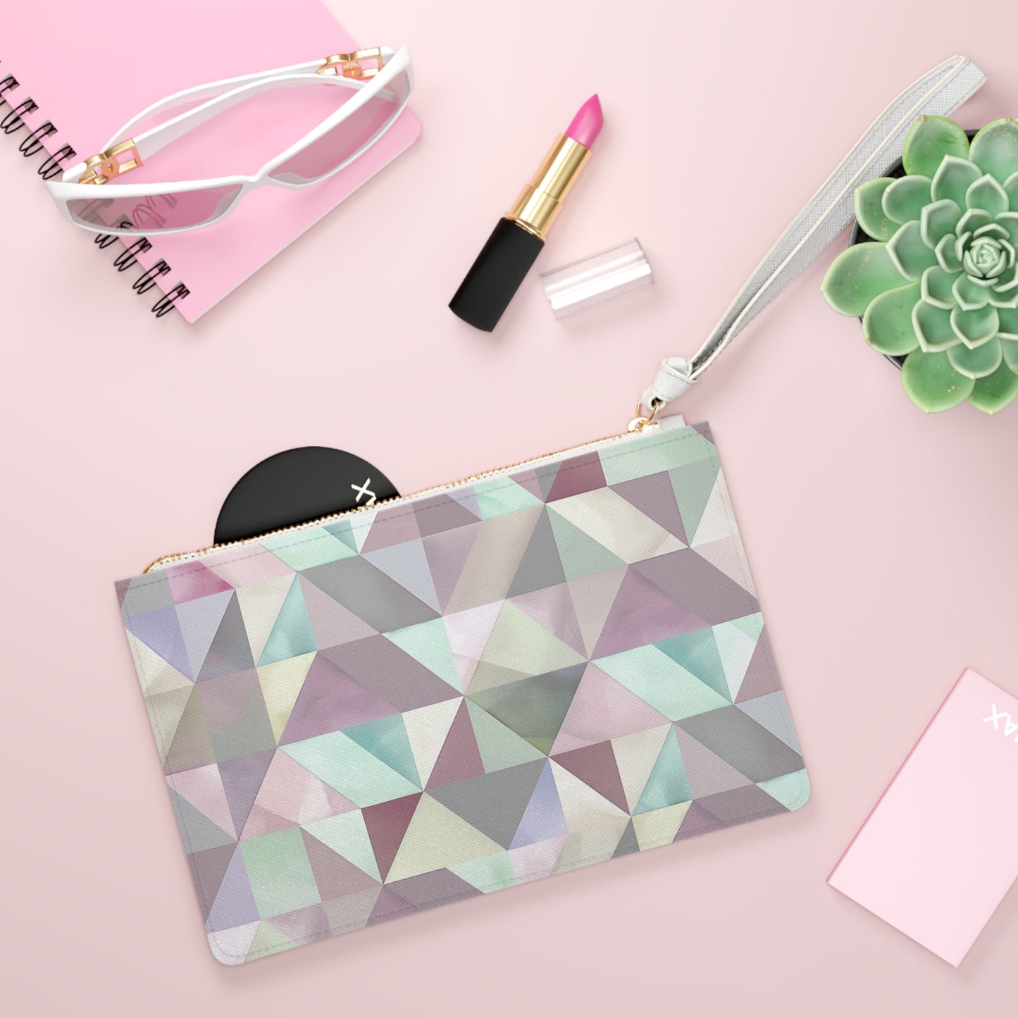 Pastel Geometrics Clutch Bag