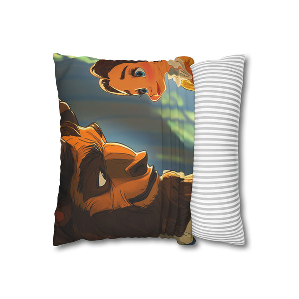 Beauty And Double-Sided Square Cushion Cover