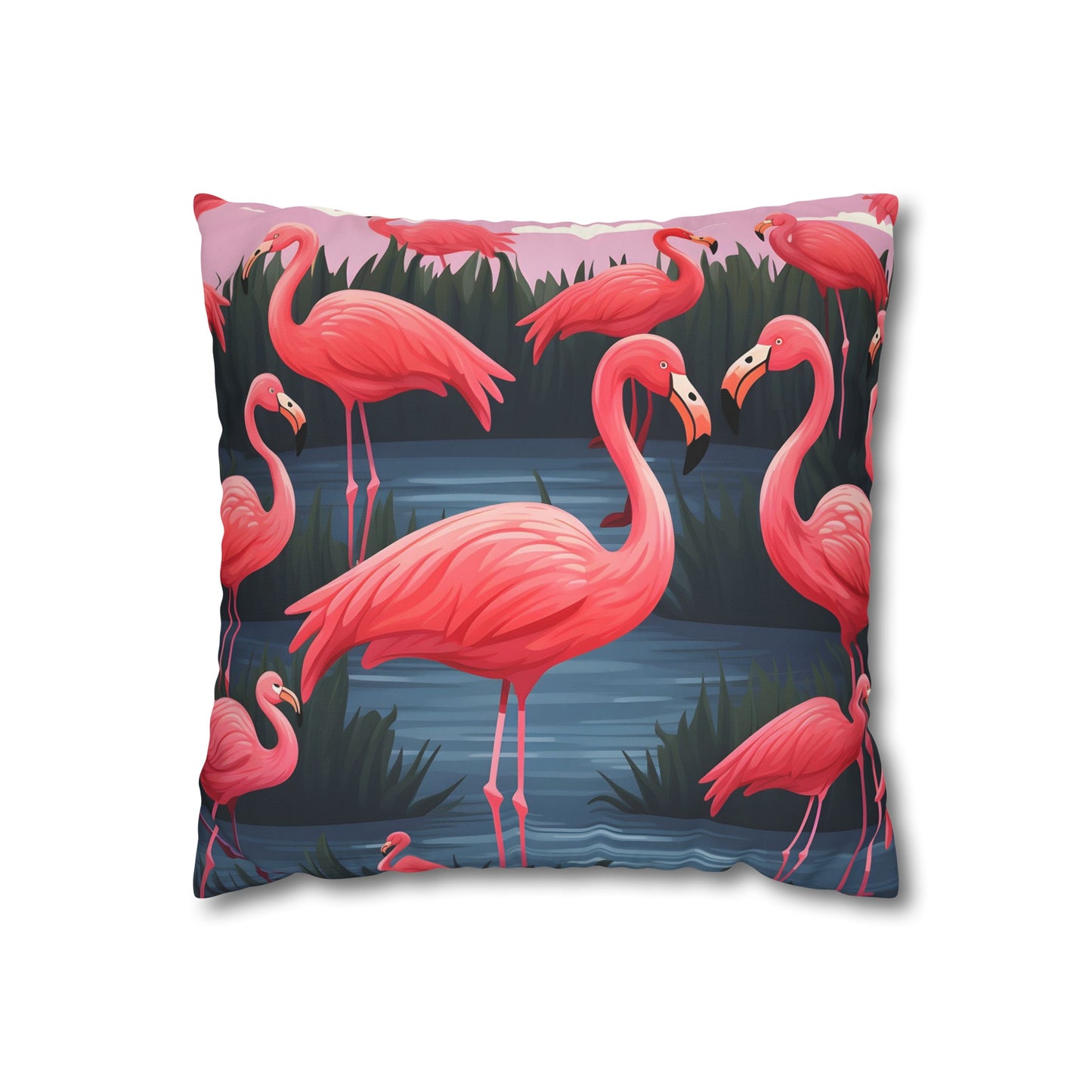 Flamingo Paradise Pillowcase | Pillow Cases | All Over Print, AOP, Bed, Bedding, Home & Living, Indoor, Pillow Case, Pillow Covers, Pillows & Covers, Sublimation | Prints with Passion