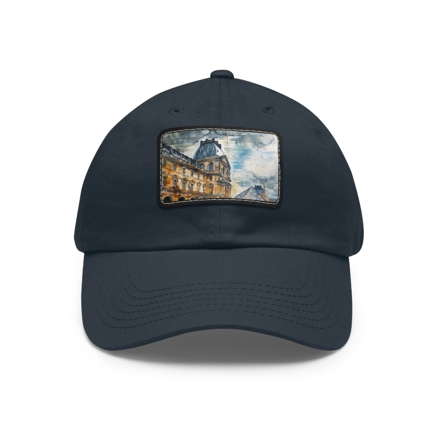 Parisian Charm Louvre Watercolor Cap