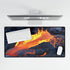 Lava Flowing from Floating Volcano — XL & XXL Desk Mat — Product Detail View 5