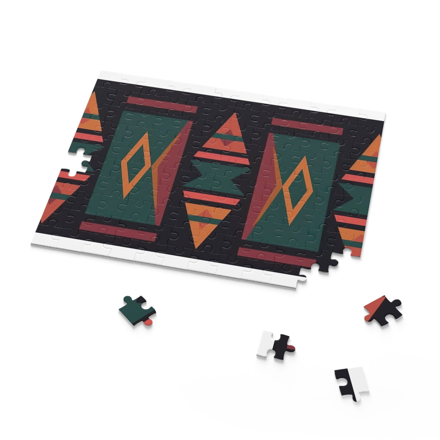 "Engaging Aztec Pattern Jigsaw Puzzle for a mesmerizing challenge"