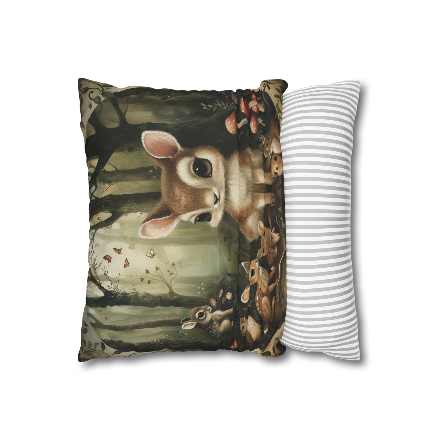 "Whimsical Forest Critters Pillowcase - High-quality, comfortable, and perfect for all seasons. Makes a great gift. Shop now!"