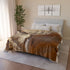 Desert Wind Forming Owl Face Plush Fleece Throw Blanket