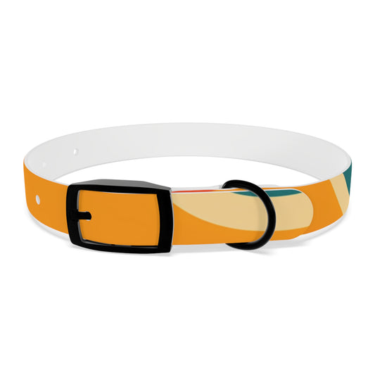 Retro Waves Dog Collar: Colorful & Vibrant Design