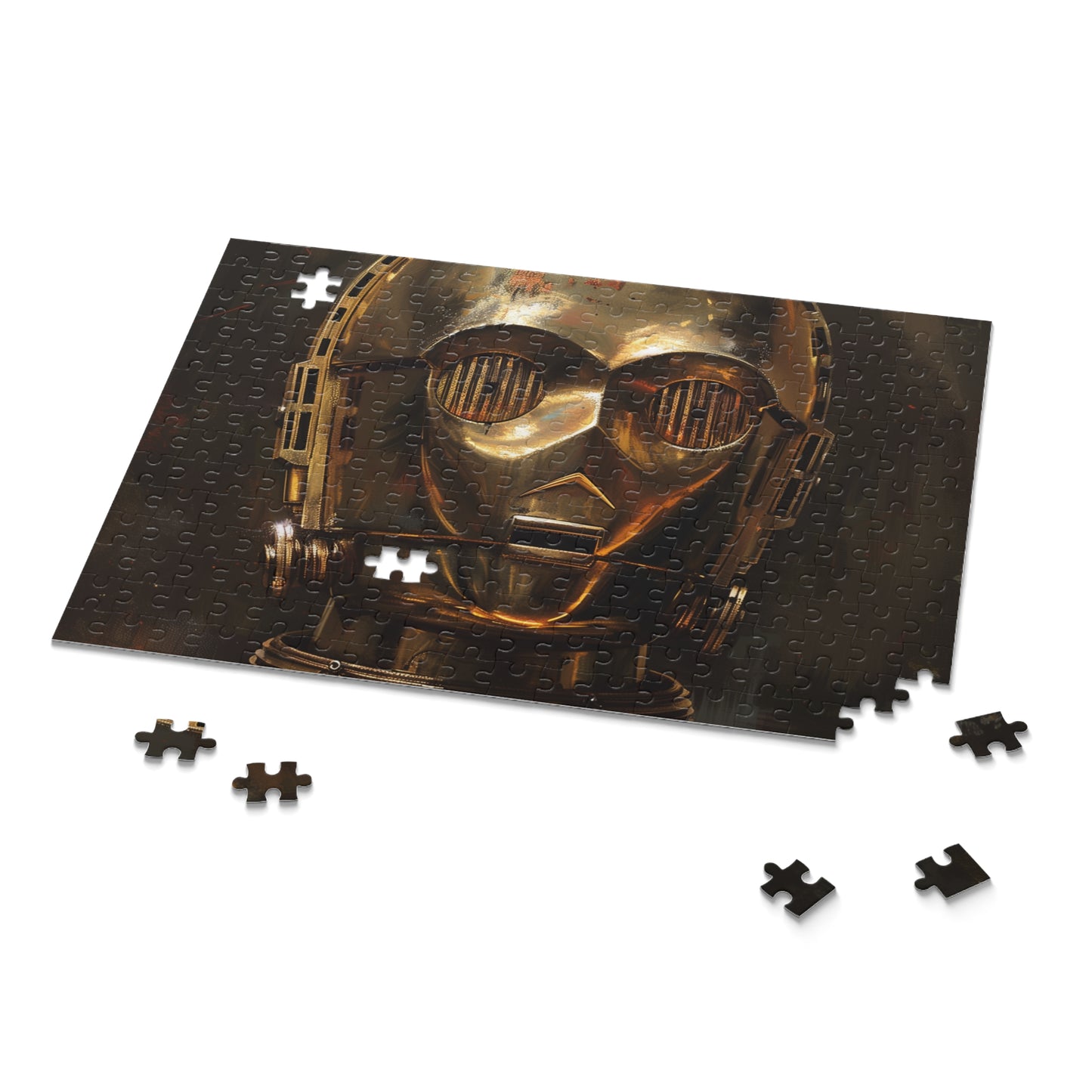 "C-3PO Star Wars jigsaw puzzle with detailed artwork and high-quality pieces for fans of the iconic droid"